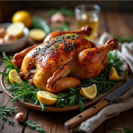 مرغ پخته شده