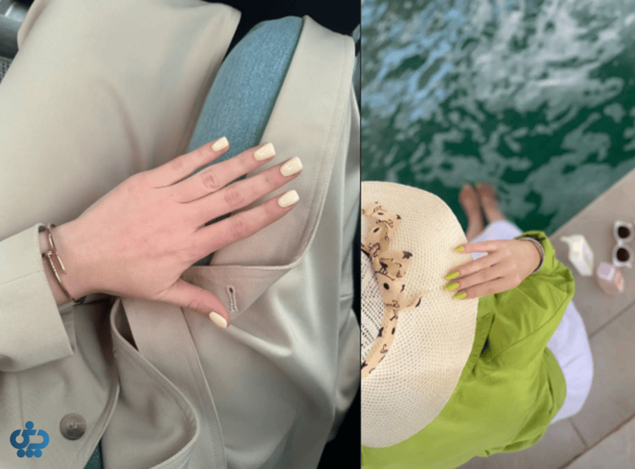 لباس های مناسب با رنگ لاک زرد کره ای