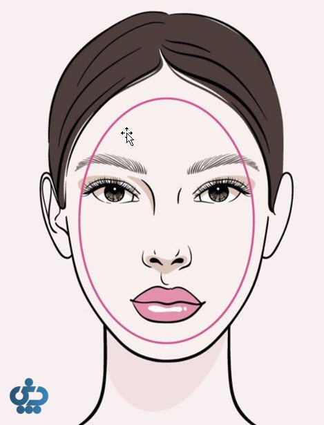 آرایش متناسب با فرم صورت بیضی