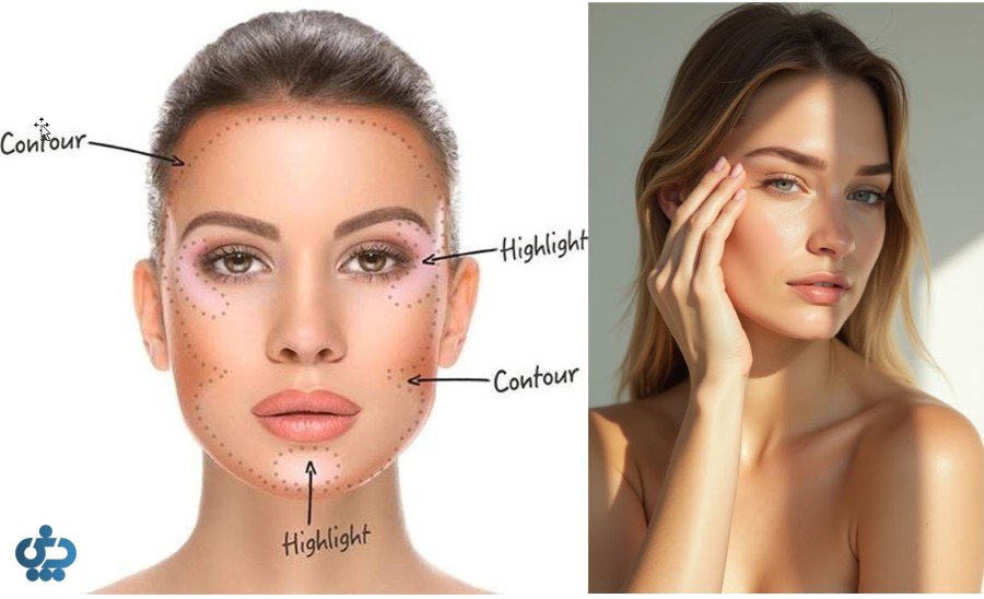 آرایش متناسب با فرم صورت کشیده یا مستطیلی