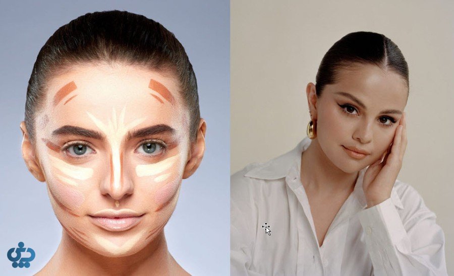 آرایش متناسب با فرم صورت گرد