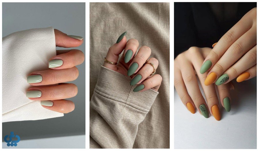 مدل ناخون سبز ماچا