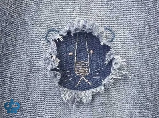 ترمیم پارگی لباس با گلدوزی