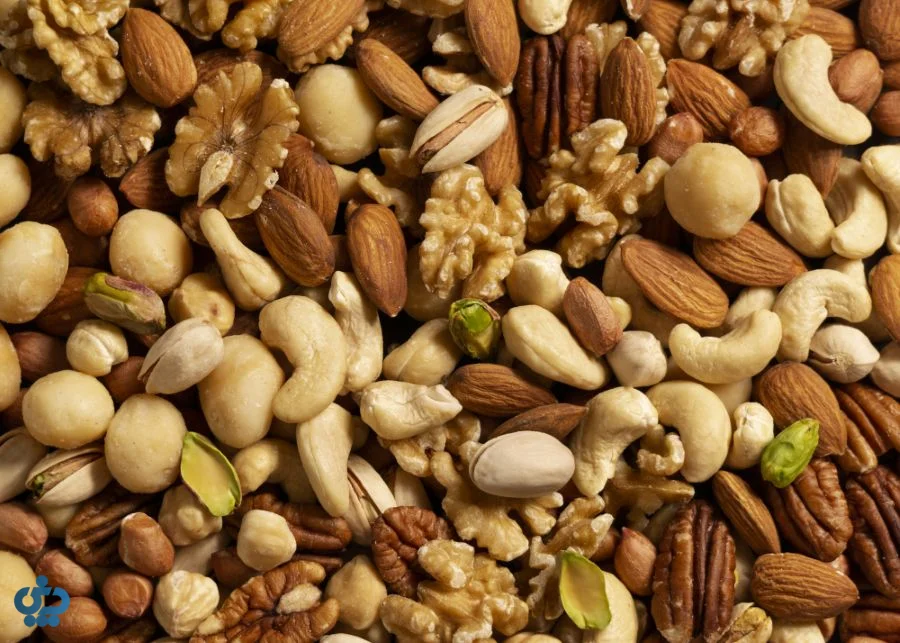 مغزها، دانه‌ها و پروتئین‌ها
