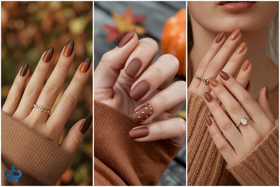 ایده‌های جذاب طراحی ناخن پاییزی