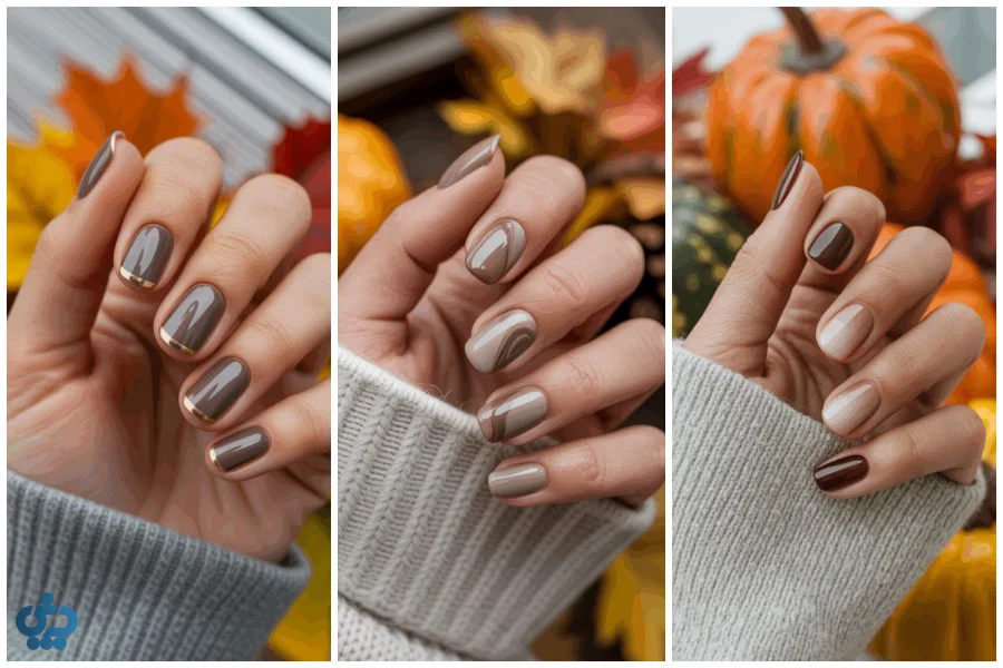 ایده‌های جذاب طراحی ناخن پاییزی