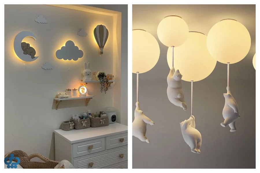 لامپ‌های LED ایمن و بادوام اتاق کودک