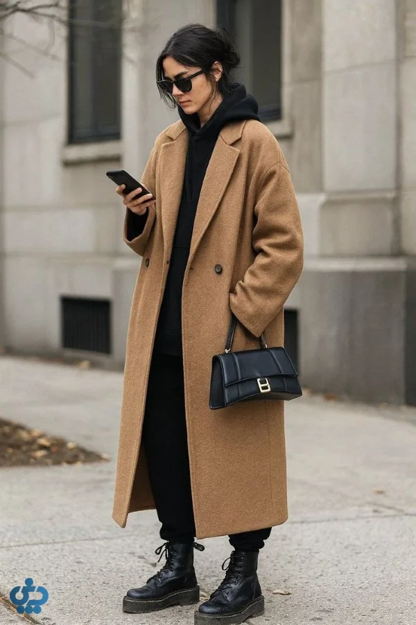 استایل با بوت همراه با شلوار و لگ