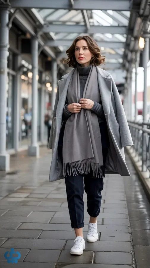 استایل با سرمه ای و خاکستری