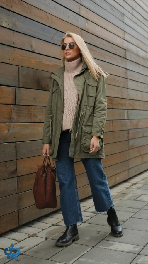 استایل با بوت همراه با شلوار و لگ