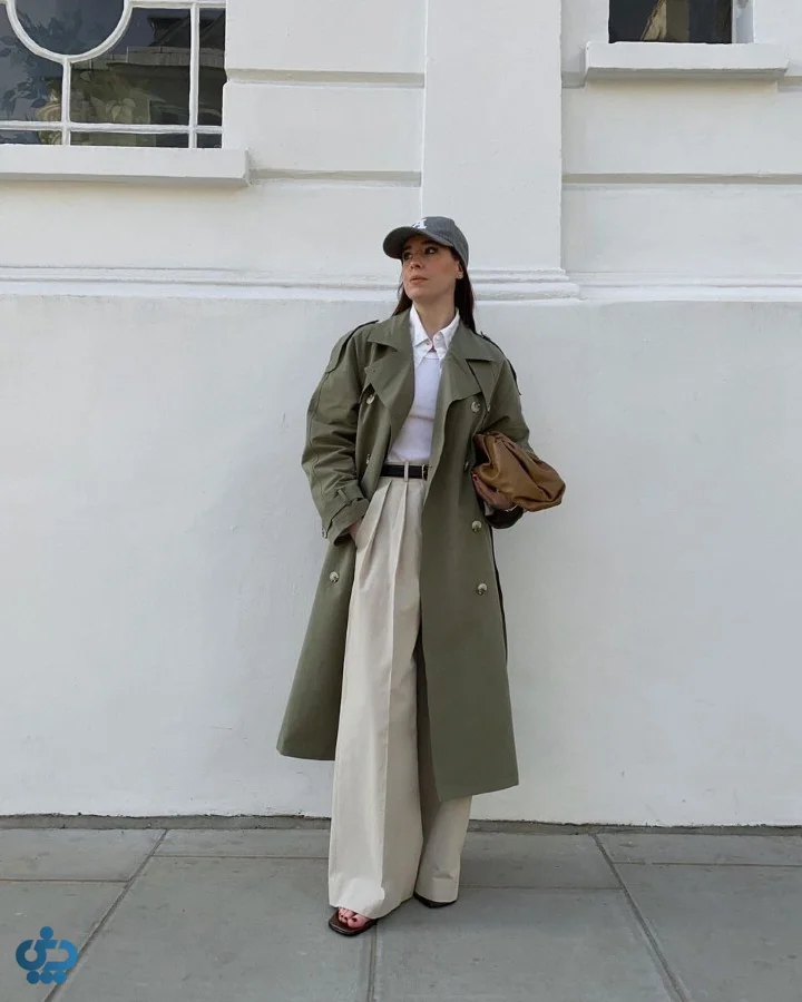 ایده استایل با ترنج کت سبز