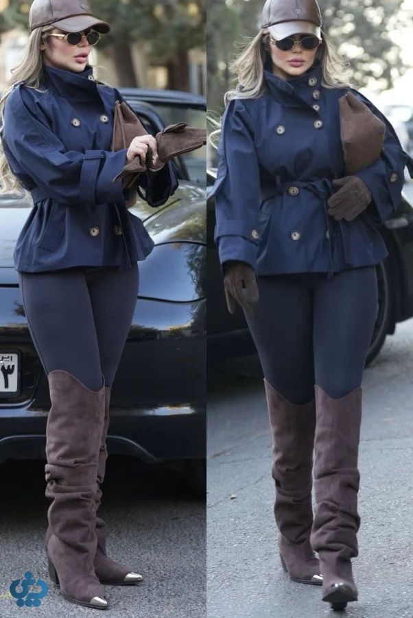 ایده استایل با ترنج کت