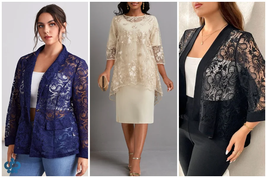 ست کردن لباس‌های توری