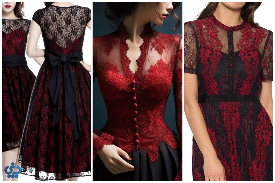 ست کردن لباس‌های توری برای مهمانی‌ها