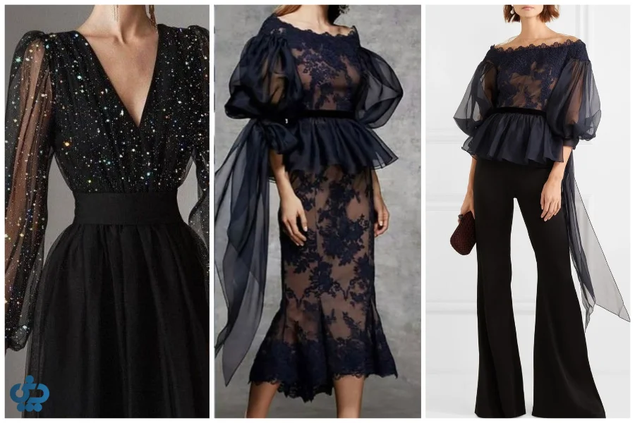 ست کردن لباس‌های توری برای مهمانی