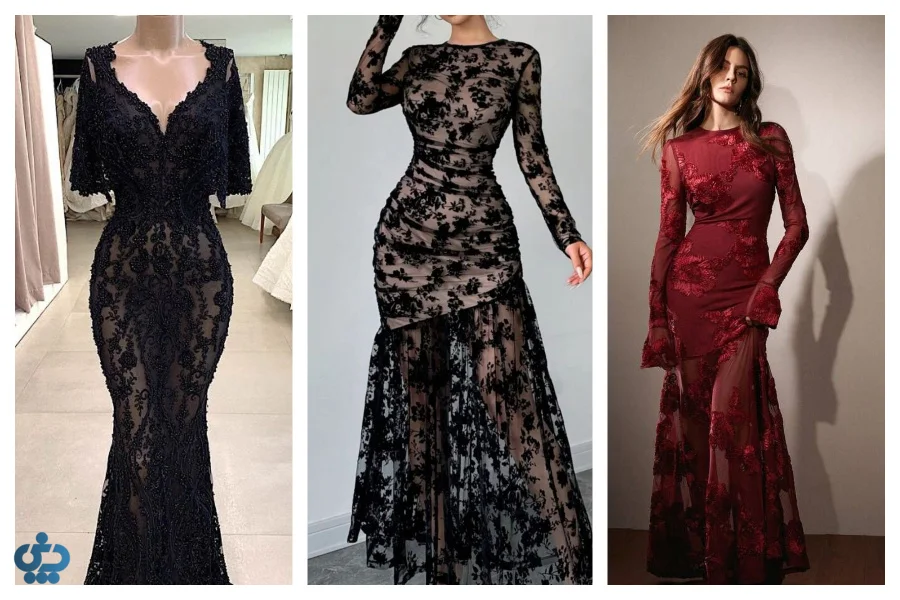 ست کردن لباس‌های توری برای مهمانی