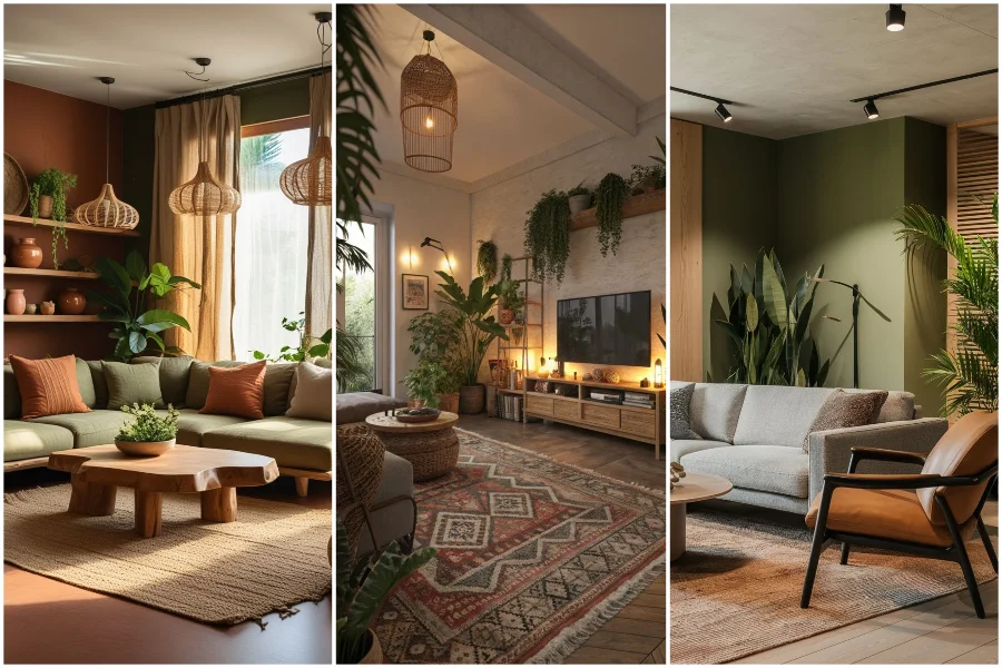 رنگ‌های خاکی در دکوراسیون خانه: ۱۵ ترکیب خاص برای فضایی گرم، طبیعی و شیک