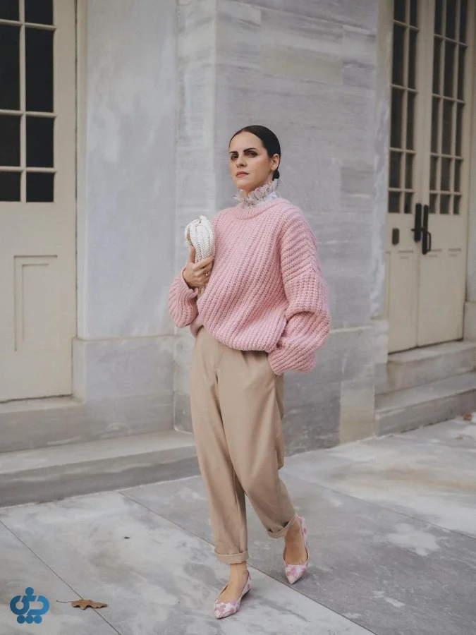 استایل بژ و رنگ‌های پاستیلی (آبی یا صورتی ملایم)