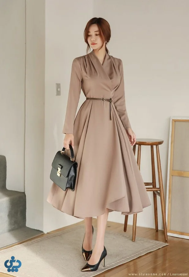 استایل مجلسی و شب با رنگ بژ