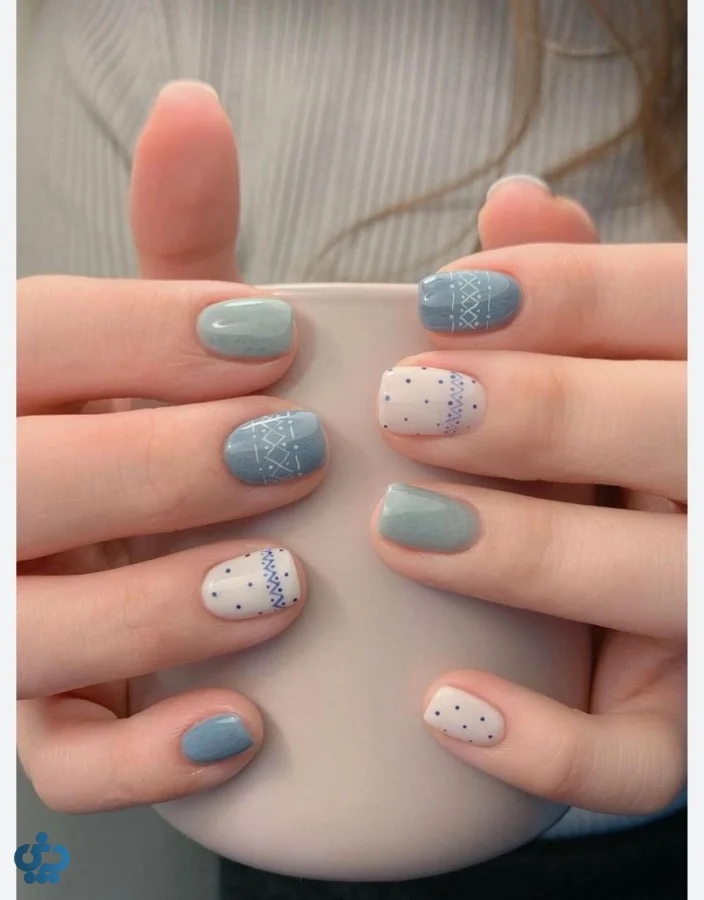 ایده طراحی آبی مه آلود