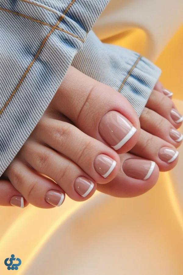 فرنچ مدرن ناخن پا