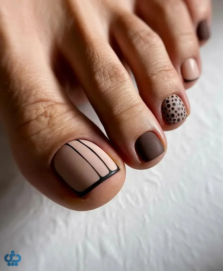 انتخاب رنگ لاک برا اساس رنگ پوست برای ناخن پا