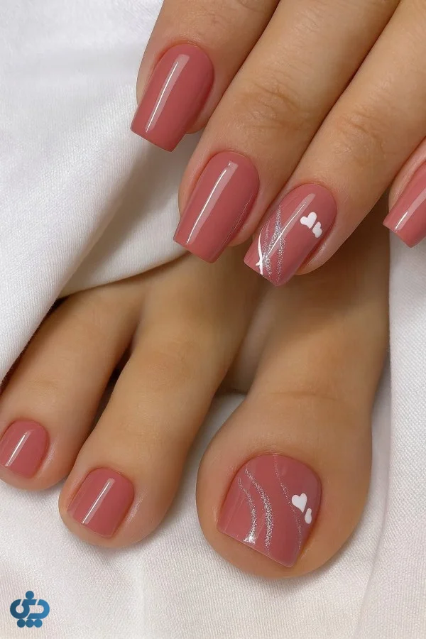 ایده طراحی ناخن پا