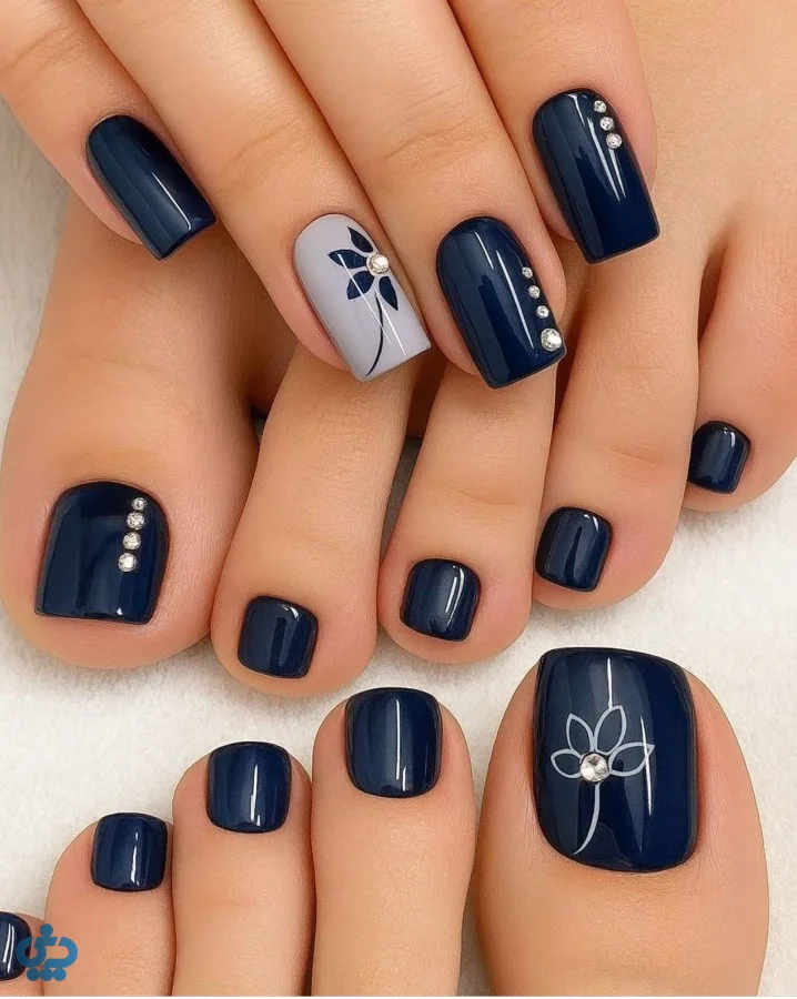 ایده طراحی ناخن پا