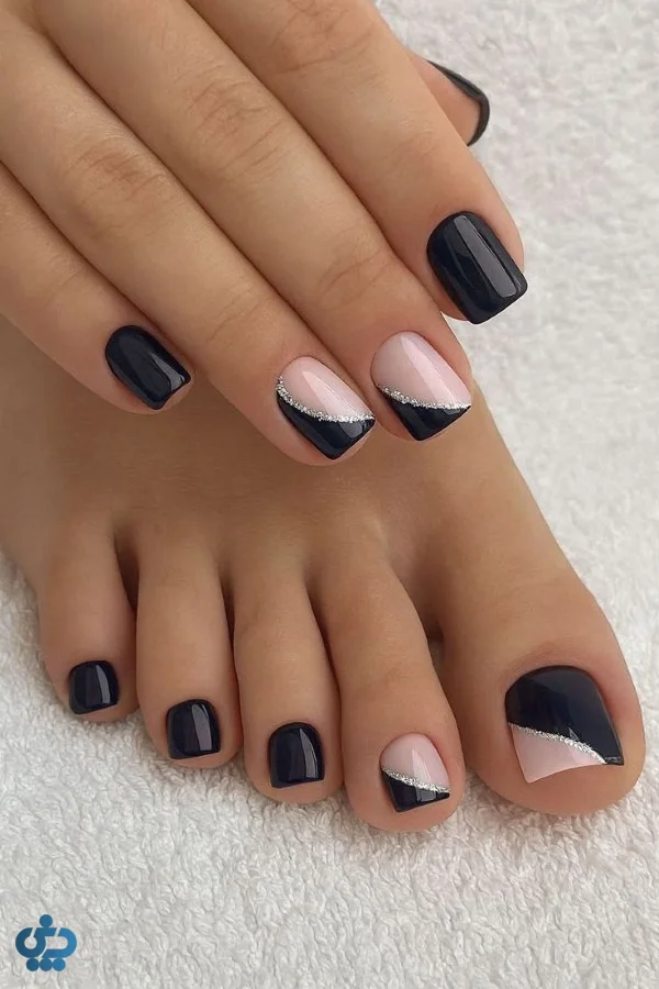 ایده طراحی ناخن پا