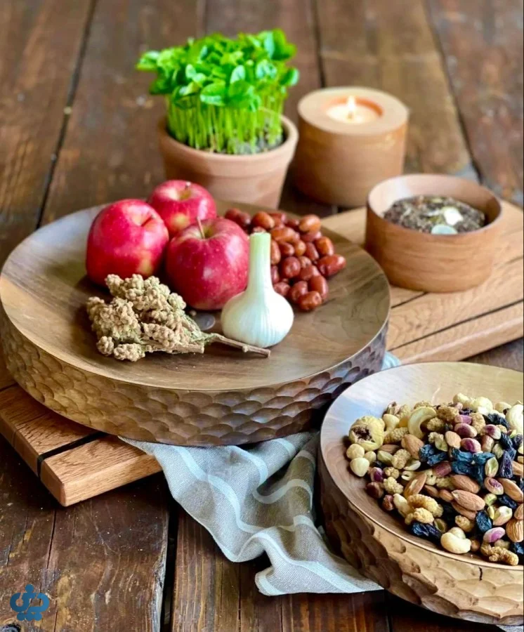 ایده چیدمان سفره هفت سین به سبک روستیک