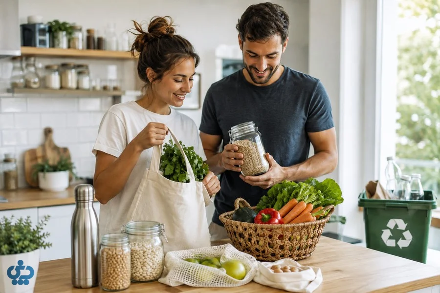 کاهش مصرف و استفاده از وسایل چندبارمصرف پیش از تفکیک و بازیافت زباله